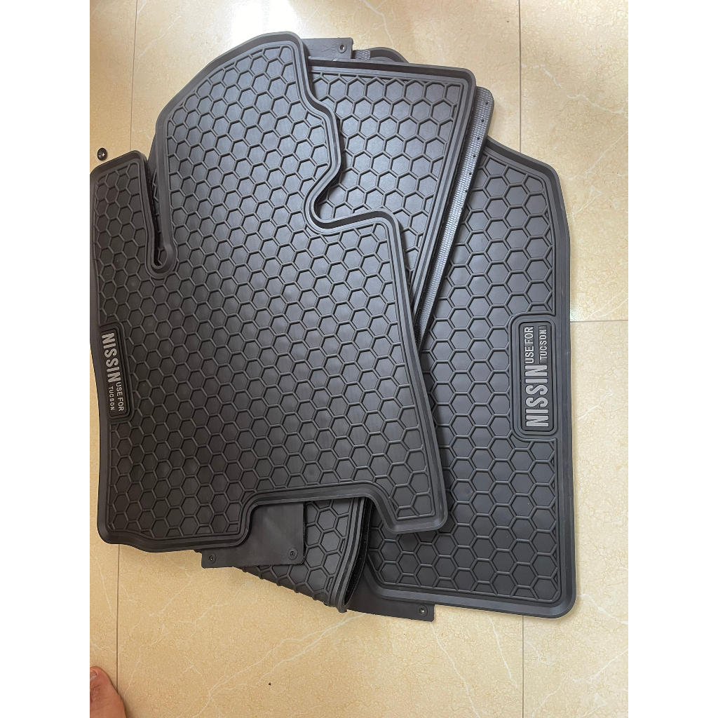 Thảm Lót Sàn Hyundai Tucson 2016 đến 2023 bộ thảm cao su đúc nguyên khối thương hiệu Nissin