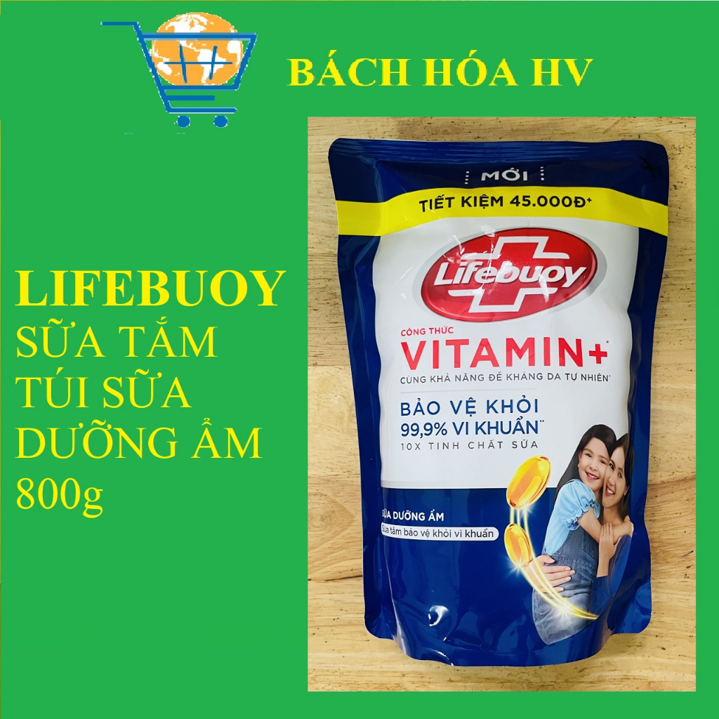 LIFEBUOY Sữa tắm túi 800g - BACH HOA HV