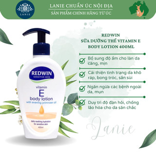 Sữa Dưỡng Thể Redwin Body Lotion With Vitamin E 400ml Chuẩn Úc