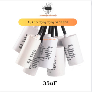 Tụ khởi động 35uf 450v cbb60 senju trắng