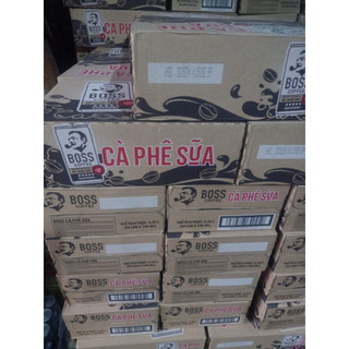 Thùng 24 lon Cafe sữa Boss 180ml
