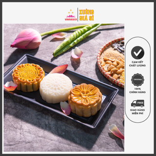 Bánh Trung Thu Vinabisca đủ vị chuẩn truyền thống 150g-200g trứng muối