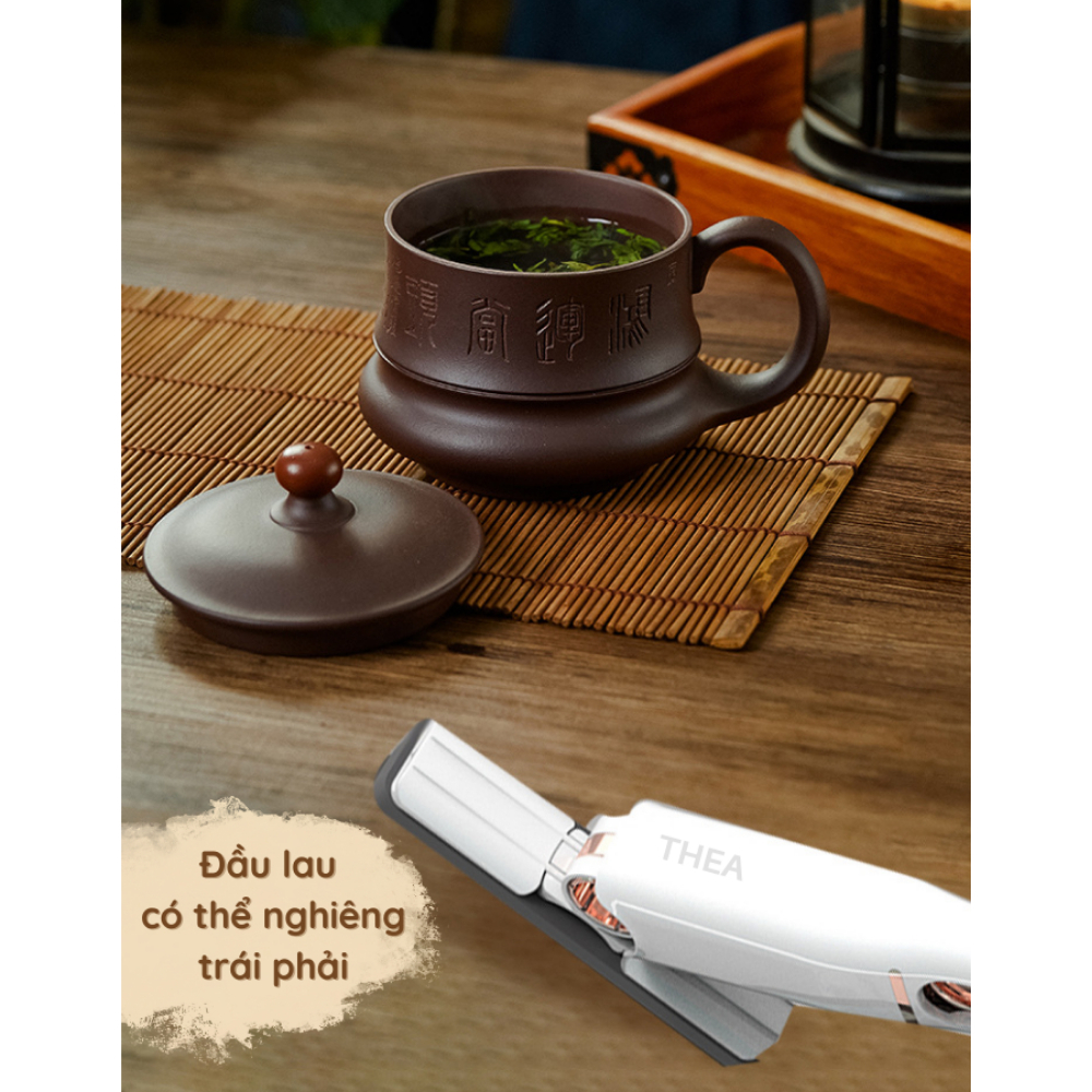 Cây Lau Bàn Mini Gấp Gọn Tự Vắt Thông Minh 25cm, Bọt Biển Siêu Thấm Hút