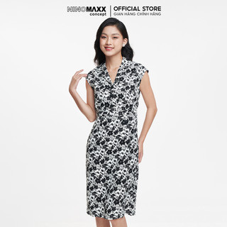 N&m đầm thời trang công sở nữ cổ tim họa tiết 2103022