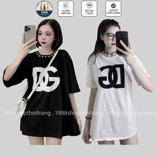 Áo Thun DG In Vòng Cổ, Áo Phông Cotton Form Rộng Nam Nữ TT280