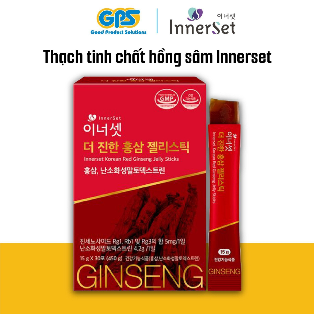 THẠCH TINH CHẤT HỒNG SÂM HÀN QUỐC 6 NĂM TUỔI INNERSET KOREAN RED GINSENG JELLY STICKS