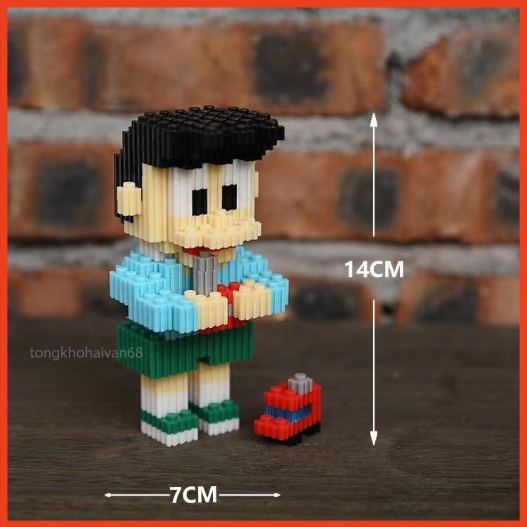 Le.go doraemon mini, đồ chơi lắp ráp doraemon, nobita, xuka, chaien, xeko cỡ nhỏ cực đáng yêu