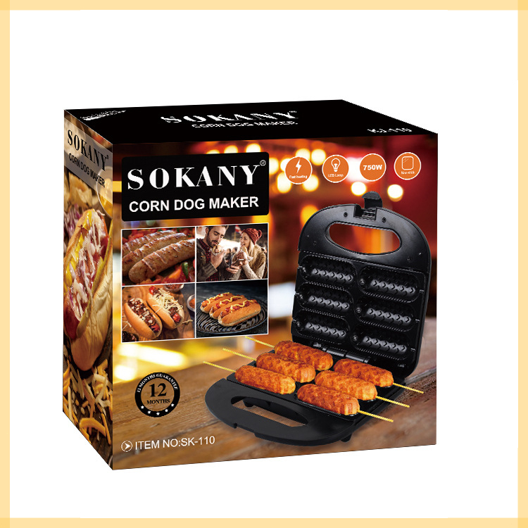Máy Làm Bánh Que, Máy Làm Bánh HOTDOG SOKANY 110 - Làm Nóng Nhanh, Nướng Đều Cả Hai Mặt