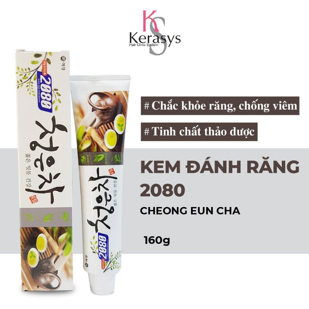 Kem đánh răng 2080 Cheong Eun Cha Hàn Quốc tinh chất thảo dược tổng hợp 160g