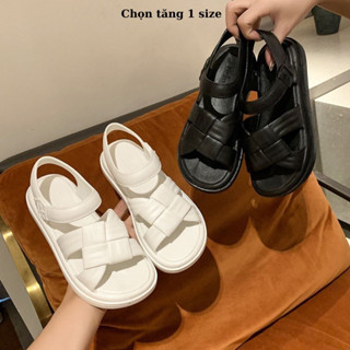 Dép sandal nữ, dép quai hậu DÂY ĐAN cao su mềm chống trơn Mã 066