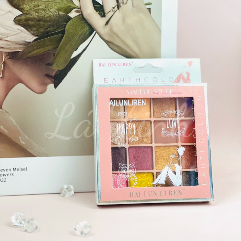 Bảng mắt Hai Lun Li Ren Color 16 ô 16g