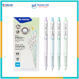 Bút Bi Pro 027 0.5 mm - Thiên Long TL-105 - Mực Xanh - Đen