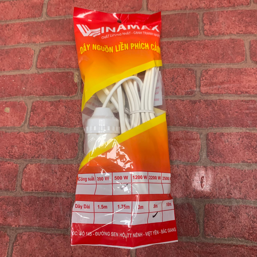 Đuôi Đèn Liền Dây Có Công Tắc 3m, 5m Cao Cấp