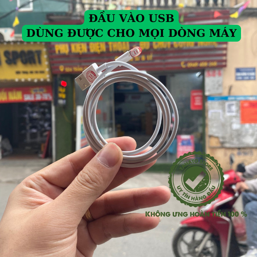Dây sạc Xsmax Zin Bóc Máy cho mọi dòng máy 6 đến 14promax bảo hành 12 Tháng