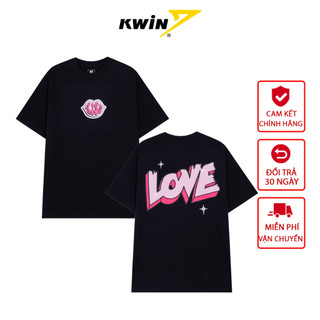 Áo thun Kiss Love INSIDEMEN form rộng áo đôi nam nữ couple chất vải cotton in graphic dễ thương ITS047S3