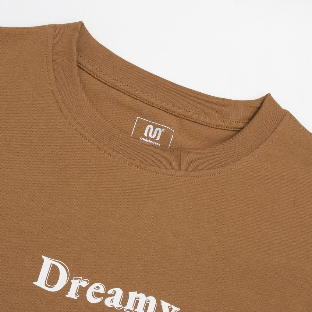 Áo thun nữ nam unisex tay lỡ INSIDEMEN phông local brand form rộng teen cổ tròn oversize cotton 3 màu basic ITS058S3