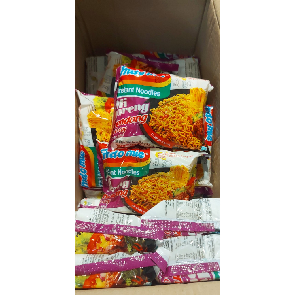 Thùng 40 gói mì xào Indomie  vị bò