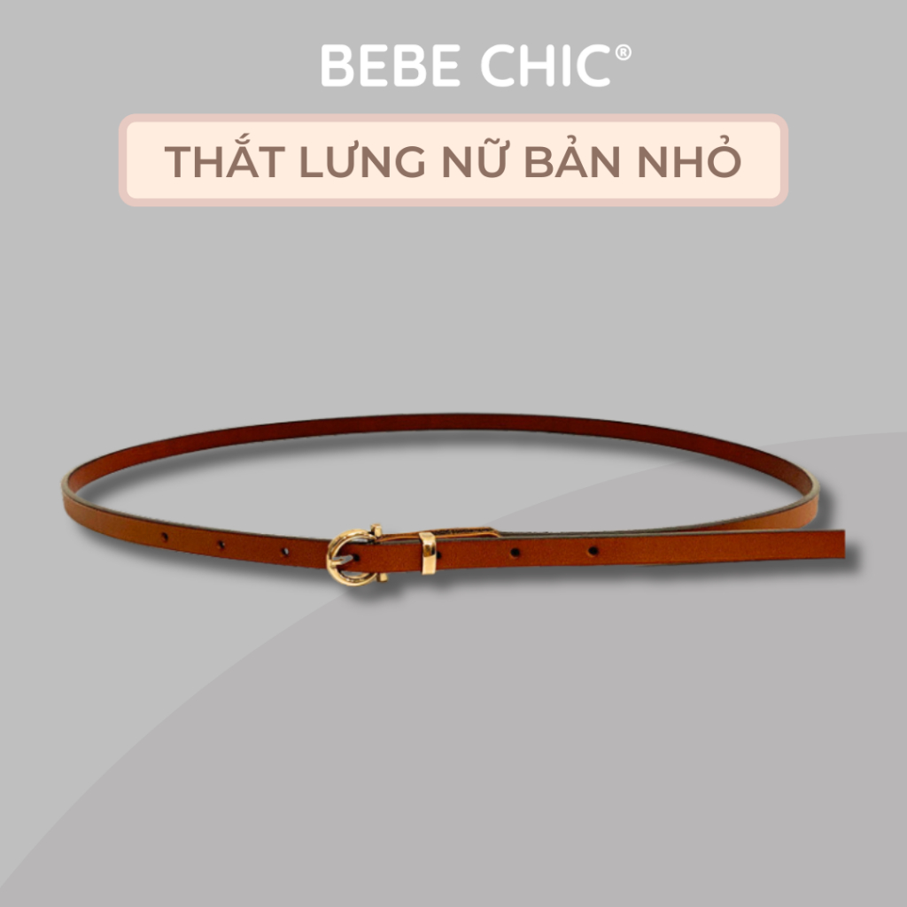 Dây Nịt Da Nữ Bản Nhỏ 1cm - Thắt Lưng Thời Trang BEBECHIC