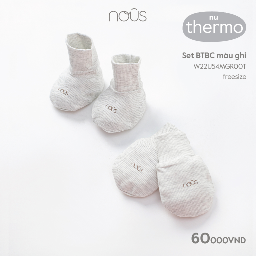 Bao tay, bao chân Nous dành cho trẻ sơ sinh chất liệu kháng khuẩn nhiều màu sắc cho bé