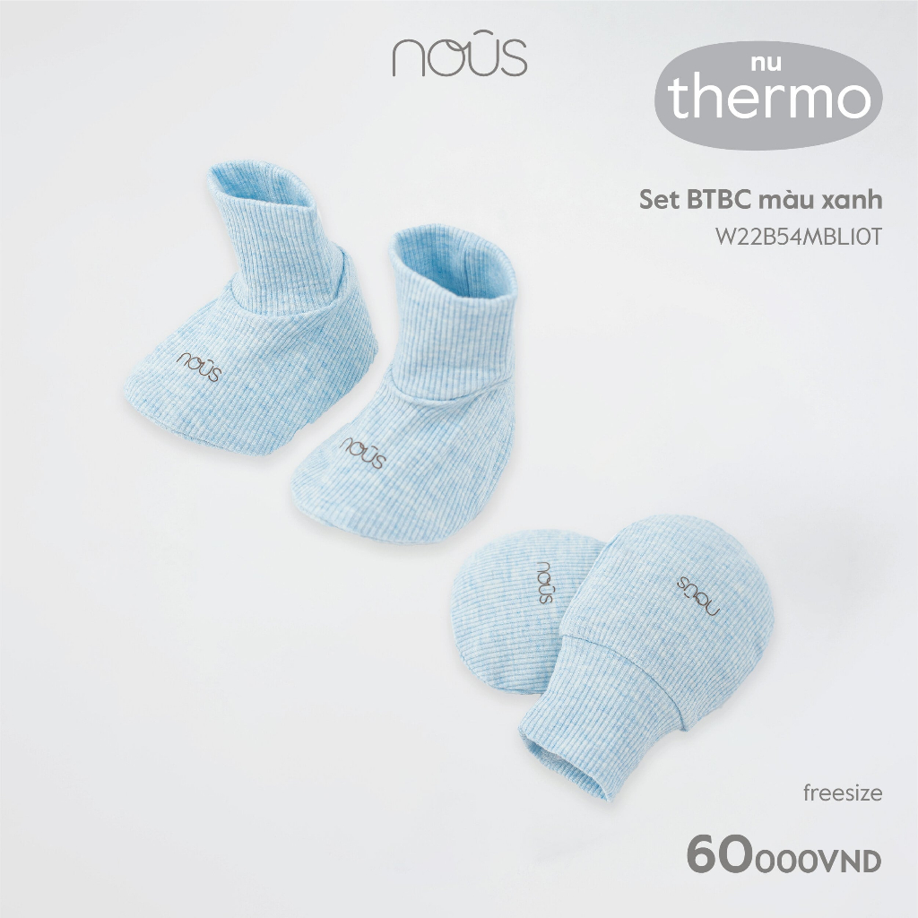 Bao tay, bao chân Nous dành cho trẻ sơ sinh chất liệu kháng khuẩn nhiều màu sắc cho bé