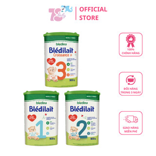Sữa bột Bledilait Bledina số 1,2,3 900g nhạt mát