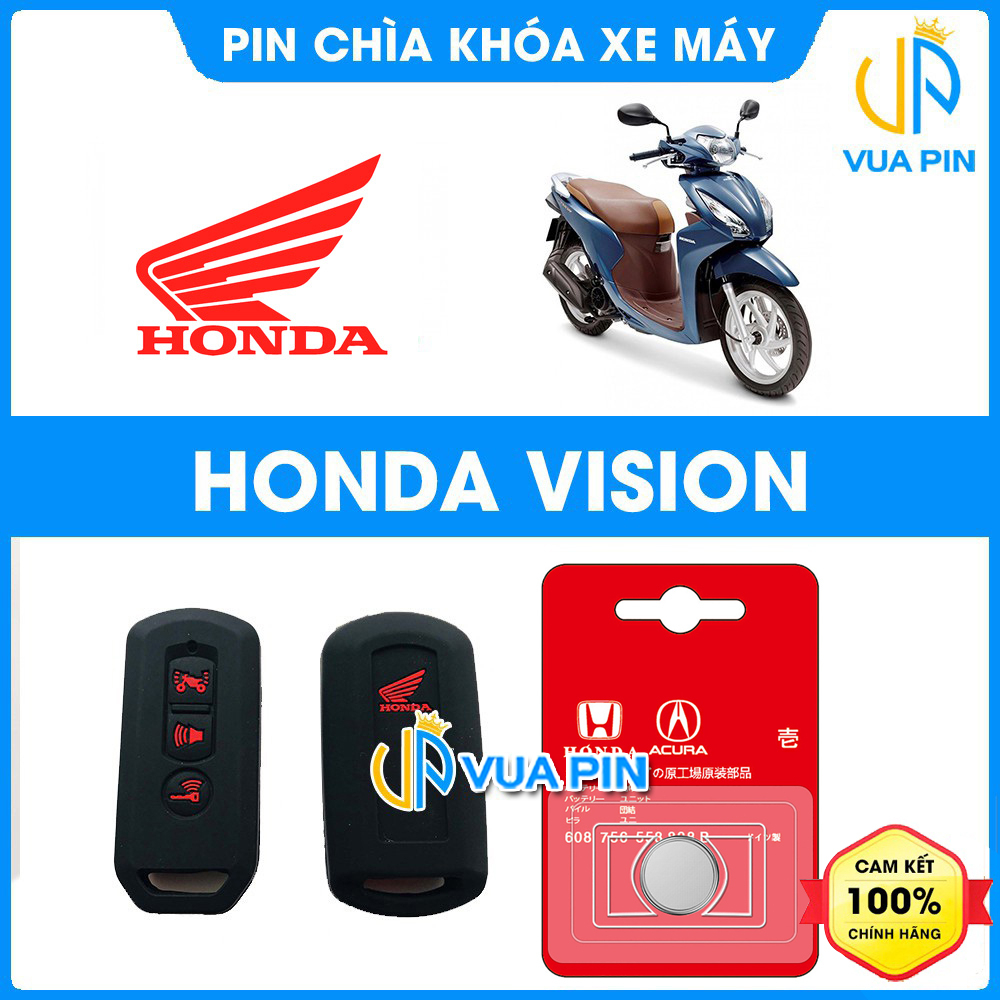 Pin chìa khóa xe máy Honda Vision chính hãng Honda sản xuất tại Indonesia 3V Panasonic