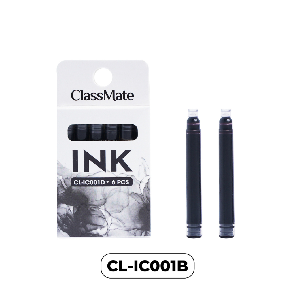 Vỉ 6 ống mực bút máy CLASSMATE mực đậm, lên màu chuẩn IC001