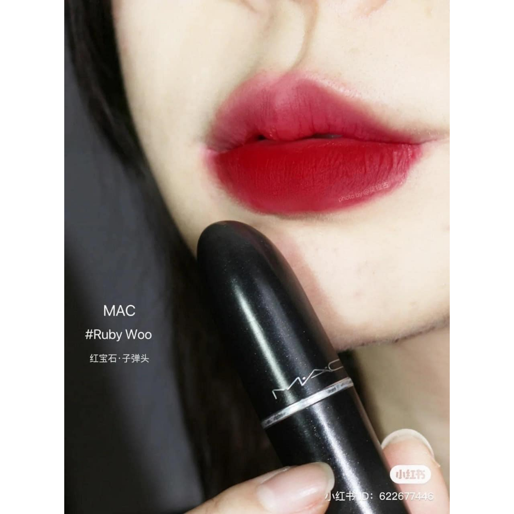 Son Môi Nữ MAC Ryby Woo 707 Săn Sale - Son Đẹp Chính Hãng Có Bill Fullsize Fullbox 3g Trangnauth F328B