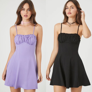 [XDCC] Đầm hai dây cami dự tiệc 4 màu - Ruffle-Trim Mini Cami Dress