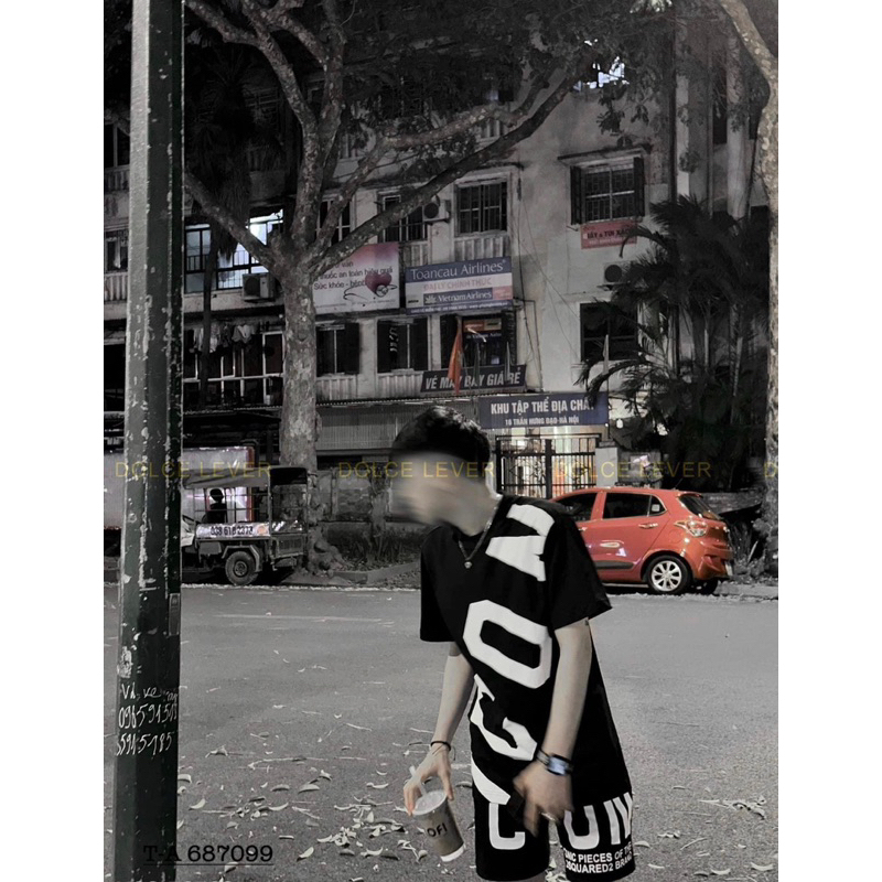 Bộ icon Chéo Chất Cotton Siêu Mát - Bộ Cộc Nam ICON Chữ Chéo _ hot trend 2023