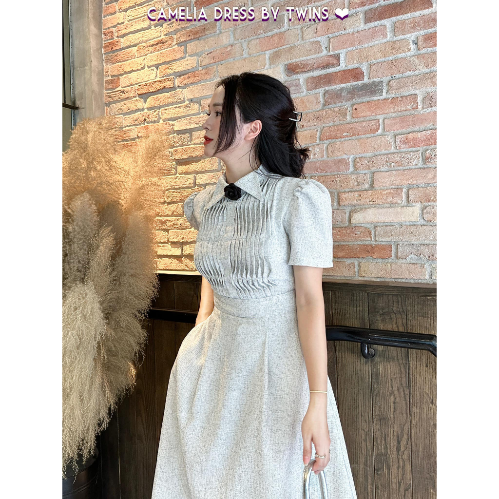 Hoa Trà cài áo made by Twins