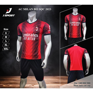 Quần áo bóng đá câu lạc bộ AC Milan sọc đỏ 2023