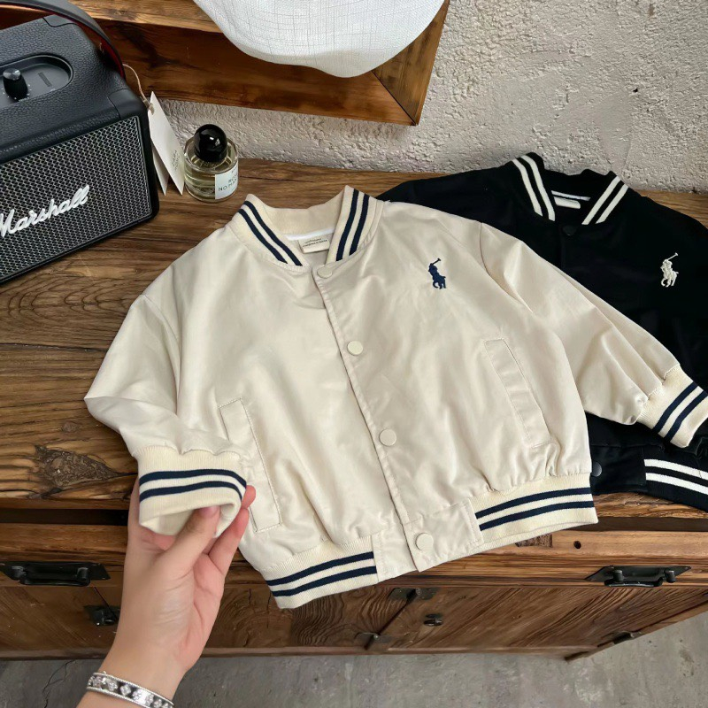 Áo khoác bomber cho bé trai BAE KIDS 11kg đến 34kg dáng thể thao hàn quốc trẻ em