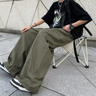 Quần kaki dài ống rộng nam túi hộp nhiều màu  Quần ống suông kaki cạp chun dây rút thoải mái,chất vải dày dặn không nhăn