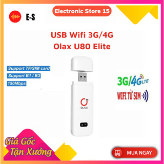Usb phát wifi 4g olax u80 elite- tốc độ 150mb, chia sẻ cho 10 thiết bị kết nối cùng lúc