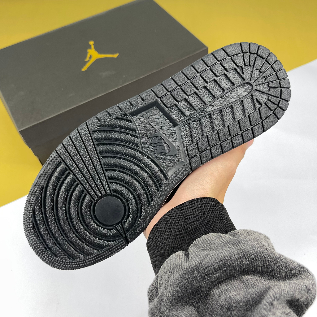 Giày JD1 Low Panda Black White, JD1 Thấp Đen Trắng Bản Da Cao Cấp - Than.Shoes