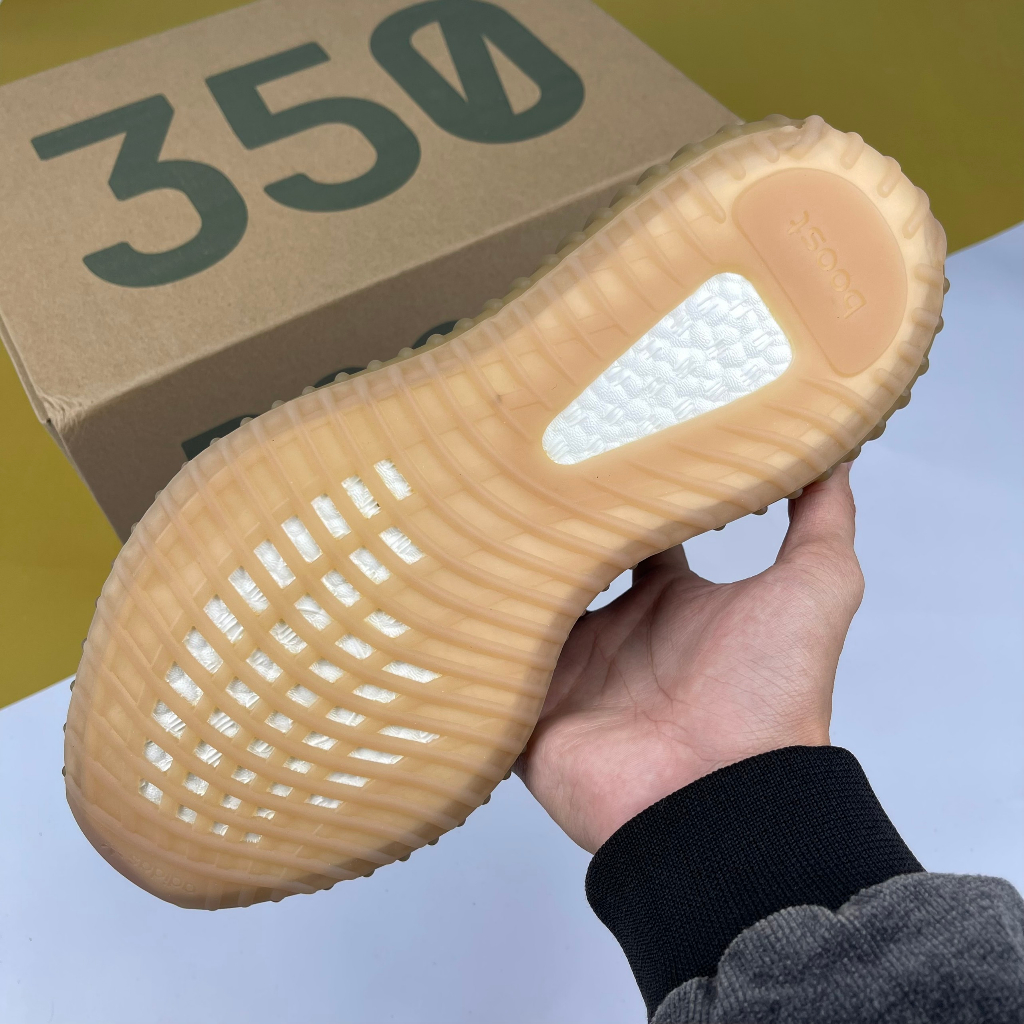 Giày Yz350 V2 Fade, Yz 350 Nâu Đất Hàng Cao Cấp Đế Nén Hạt Chuẩn - Than.Shoes