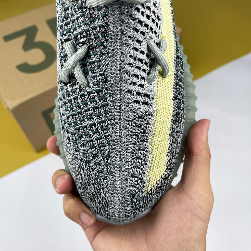 Giày Yz350 V2 Ash Blue, Yz 350 Xanh Rêu - Than.Shoes