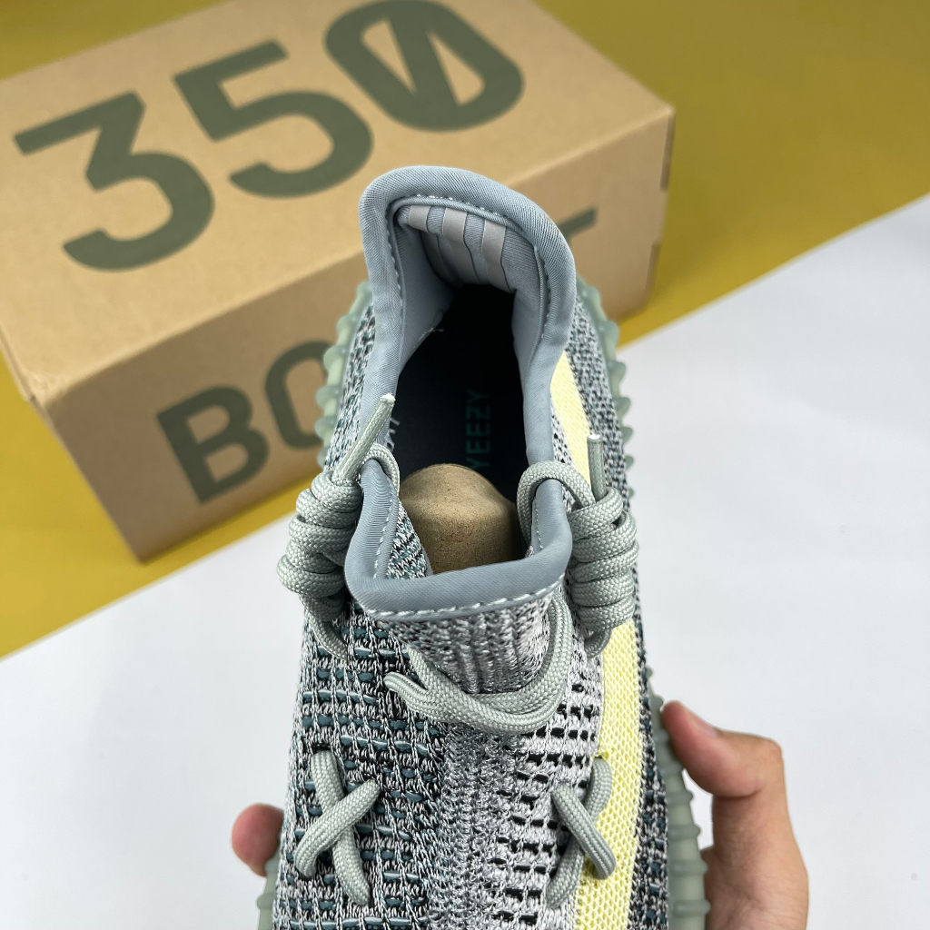 Giày Yz350 V2 Ash Blue, Yz 350 Xanh Rêu - Than.Shoes