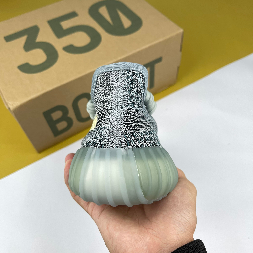 Giày Yz350 V2 Ash Blue, Yz 350 Xanh Rêu - Than.Shoes