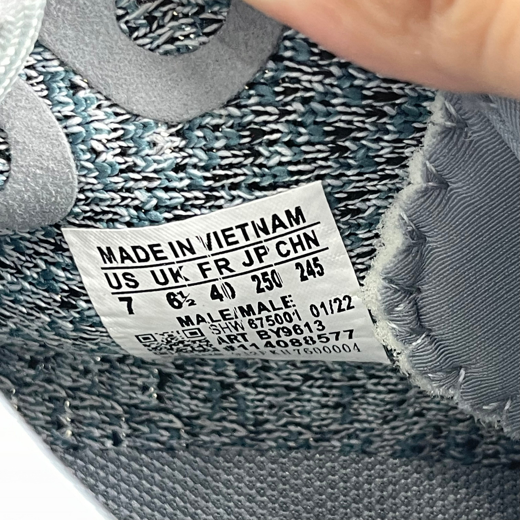Giày Yz350 V2 Ash Blue, Yz 350 Xanh Rêu - Than.Shoes