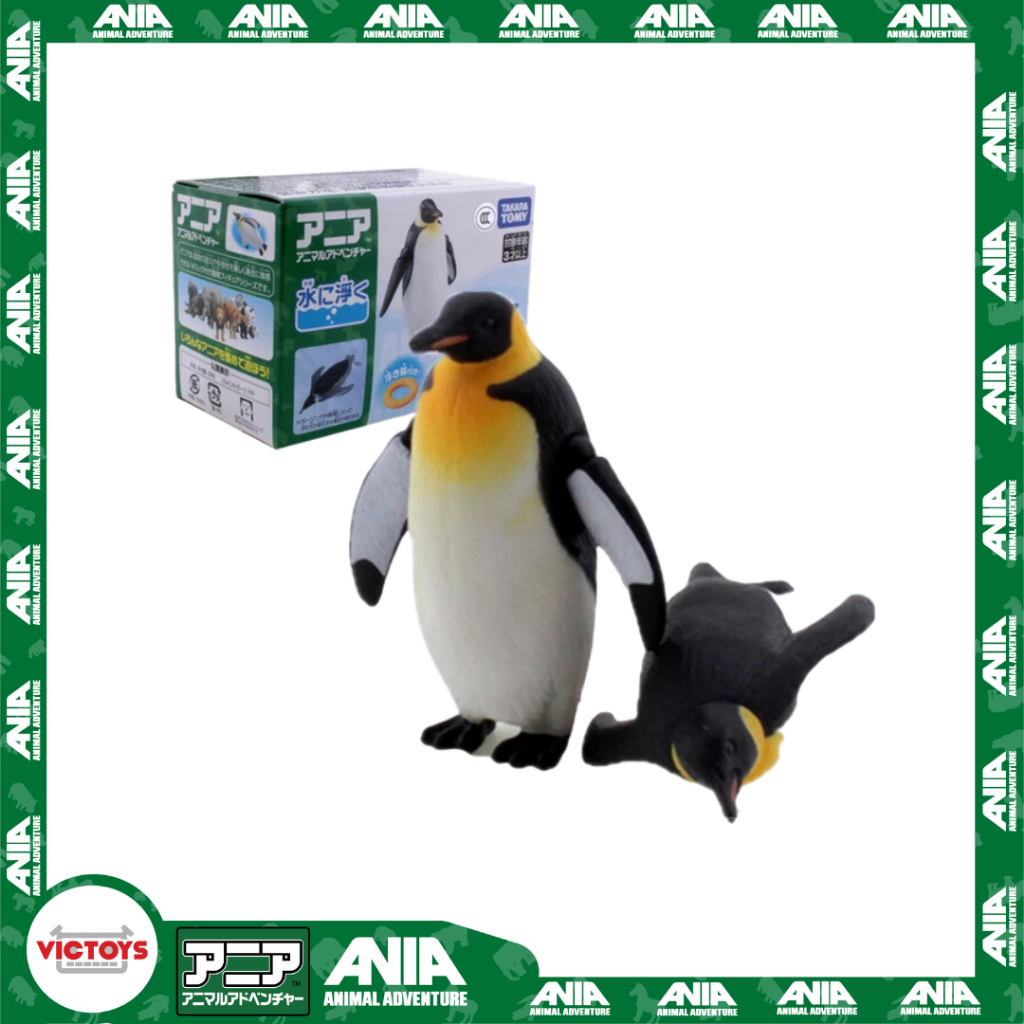 Mô hình Động vật ANIA AS-11 Emperor Penguin (Floatable Ver) 615460 Fullbox Chính Hãng Takara Tomy - Victoys