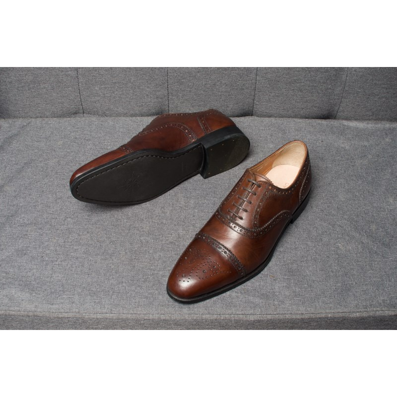 Giày Da Nam Thời Trang Lịch Lãm Kiểu Dáng Oxford Chất Liệu Da Bê Nhập Khẩu