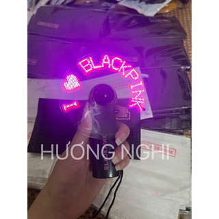 Quạt mini cầm tay chạy chữ LED I love Blackpink QUẠT BLACKPINK (ẢNH THẬT)