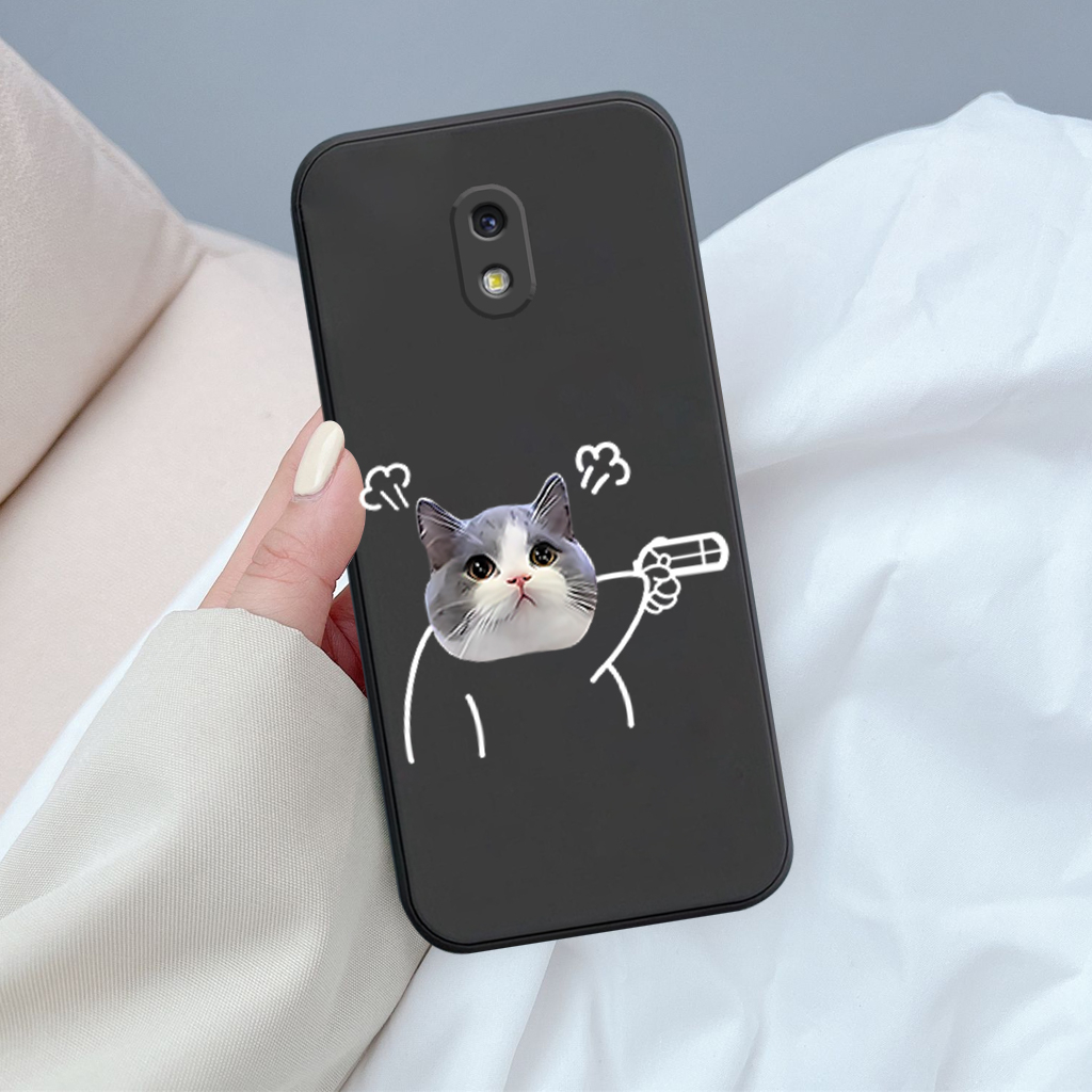 Ốp lưng Samsung J7 Pro, J3 Pro, J5 Pro silicon mềm bảo vệ camera hình cặp đôi dễ thương, mèo chó hoạt hình