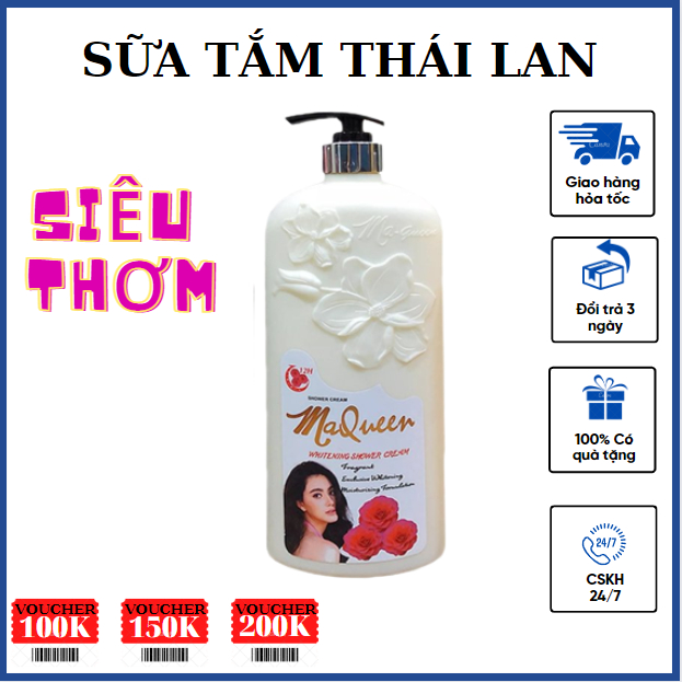 COMBO 2 Chai  Sữa tắm Maqueen Thái Lan  - Sữa Tắm Thái Lan Trắng Da