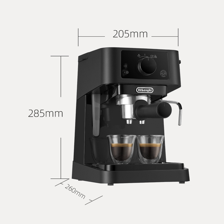Máy pha cà phê DELONGHI EC235.BK| Công suất 1100W 12bar, Pha Espresso Đánh bọt sữa | Hàng Chính Hãng Bảo hành 6T