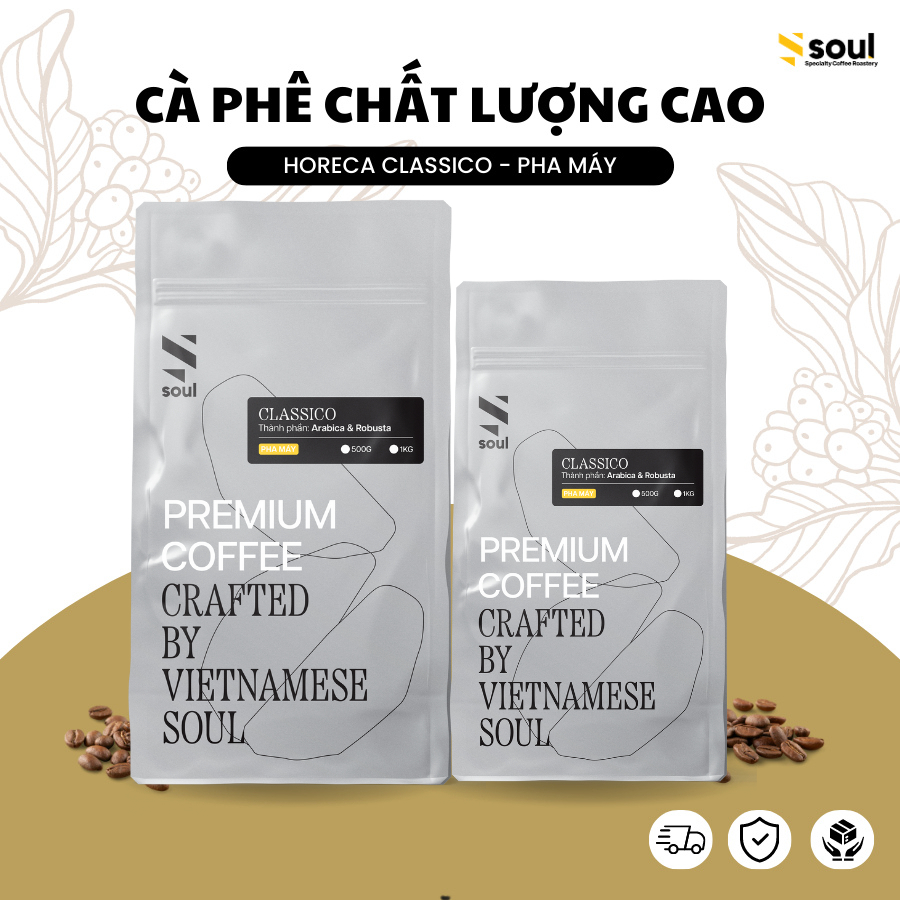 CÀ PHÊ CHẤT LƯỢNG CAO | HẠT HORECA CLASSICO - PHA MÁY