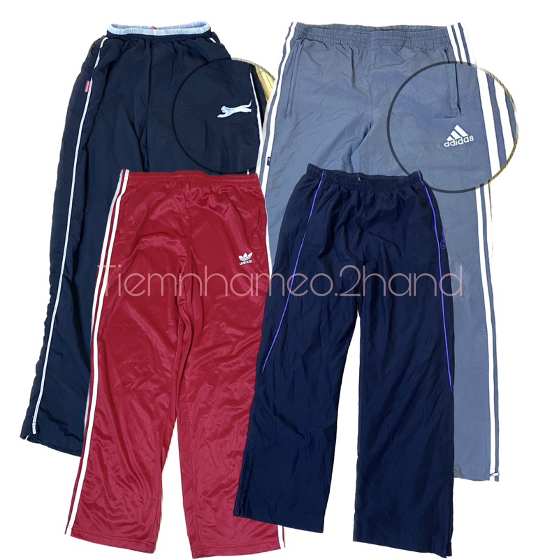 Quần gió thể thao nam nữ có bigsize, quần parachute unisex 2hand