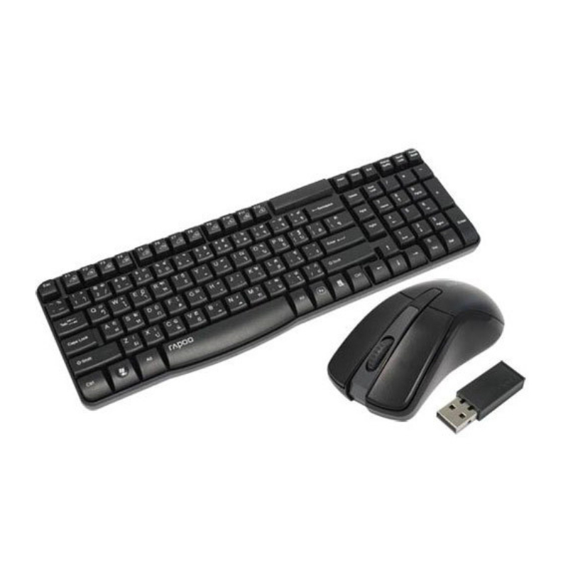 Bộ Bàn Phím Và Chuột Không Dây Rapoo X1800PRO - Hàng Chính Hãng